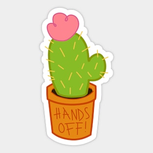 hands off!! Sticker